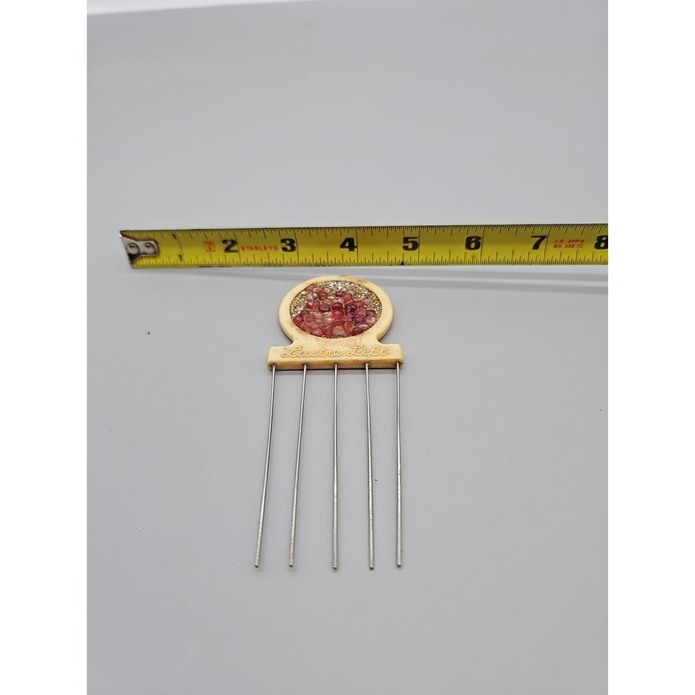 Lustre Lift Vintage Large Lift Hair Pick Comb Beaded